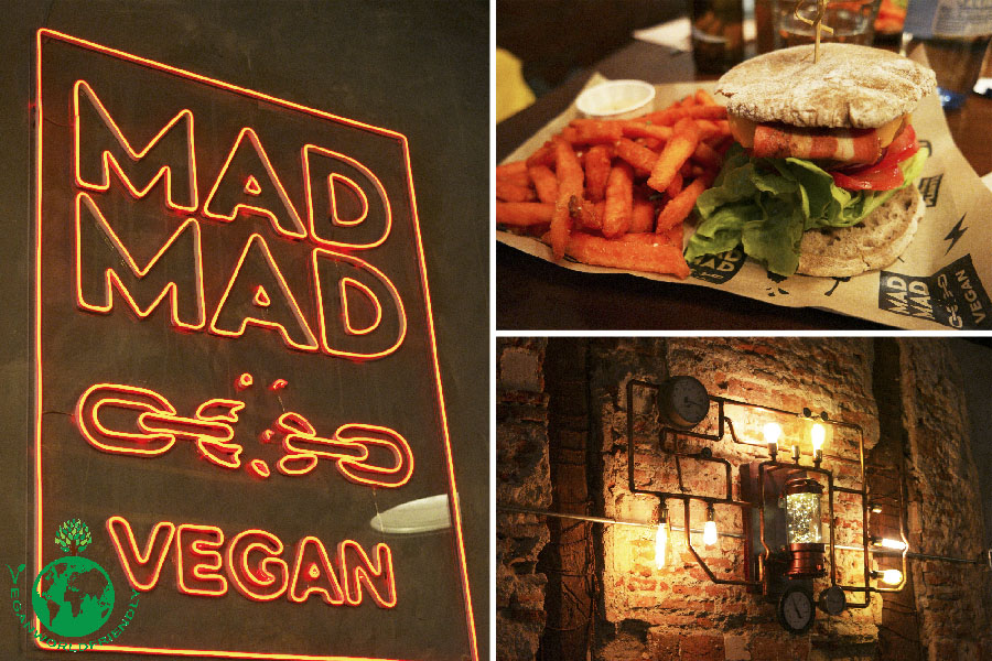 "Enloqueciendo" en Mad Mad Vegan con sus deliciosas hamburguesas